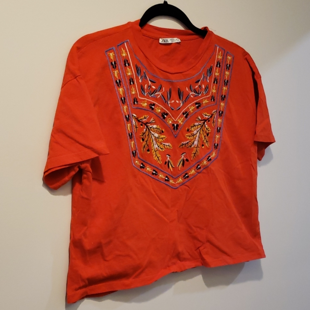 Zara Embroidered Top - New
